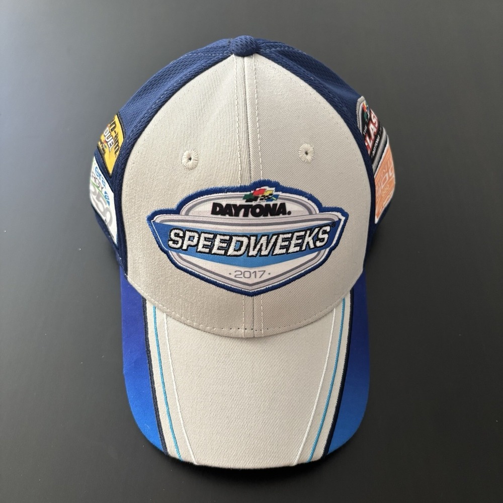 NASCAR Daytona Speedweeks 2017 Racing Hat by Fanatics Blue Strapback OSFM